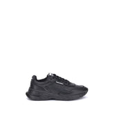 Dsquared² Black Calf Leather Bos Taurus Athletic Sneakers